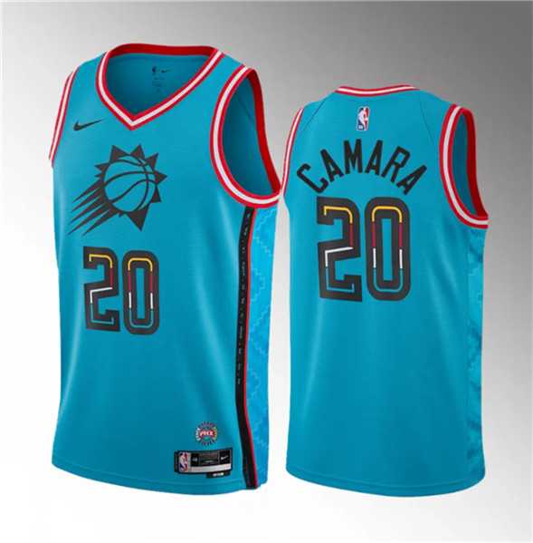 Men's Phoenix Suns #20 Toumani Camara Blue 2023 Draft City Edition Stitched Basketball Jersey Dzhi ,We sell and wholesale Men's Phoenix Suns #20 Toumani Camara Blue 2023 Draft City Edition Stitched Basketball Jersey Dzhi  on line form chian!